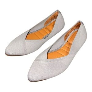 Cynthia Rowley Chelsea Pointed Toe Knit Ballet Flats Dusty Blue  Size 7